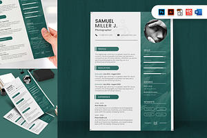 Photographer CV Resume Template