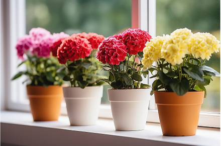 Colorful Indoor flowers in, a Nature Photo by Lermont51