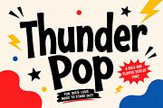 Thunder Pop – Bold Playful Font, a Slab Serif Font by Wow Magic (Thumbnail 3 of 4)