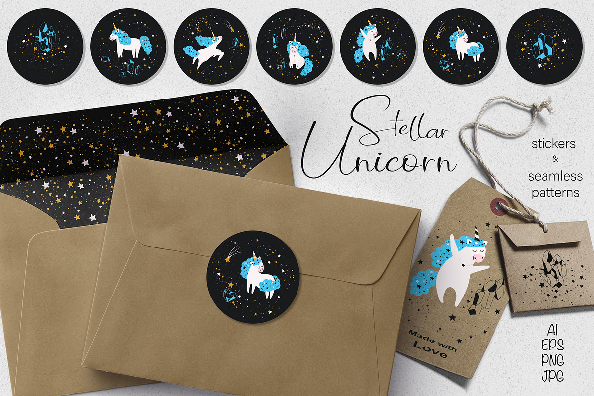 Stellar Unicorn, an Illustration by Lidiebug (Photo 1 of 4)