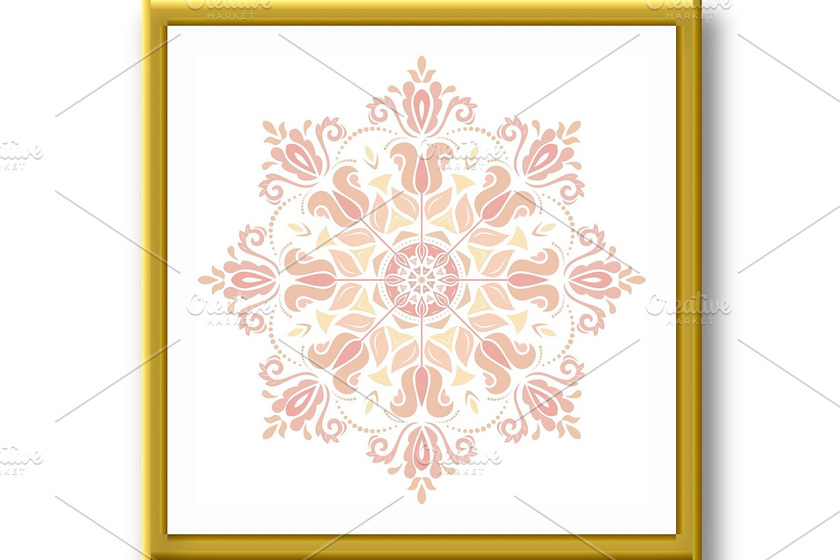 Damask Vector Orient Pattern, a Decorative Illustration by FineArtStudio (Photo 2 of 3)