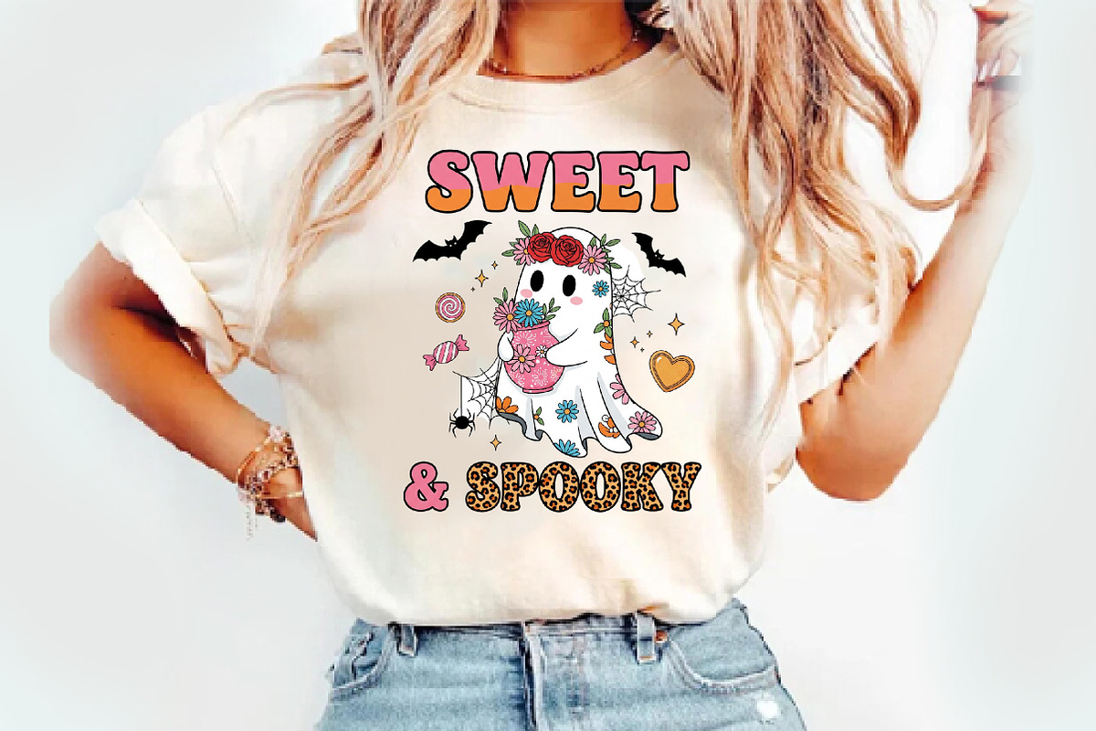 Sweet and Spooky Png, Ghost Png, an Illustration by Watercolor design (Photo 3 of 3)