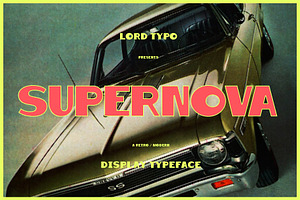 SUPERNOVA — Retro Display Font