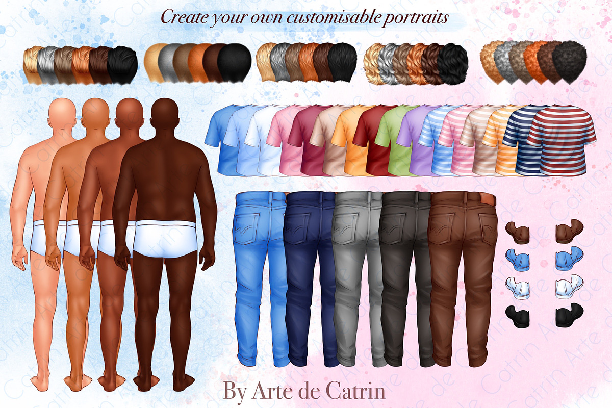 Our Huge Family Clipart, Parents, a Person Illustration by ArtedeCatrin (Photo 3 of 10)