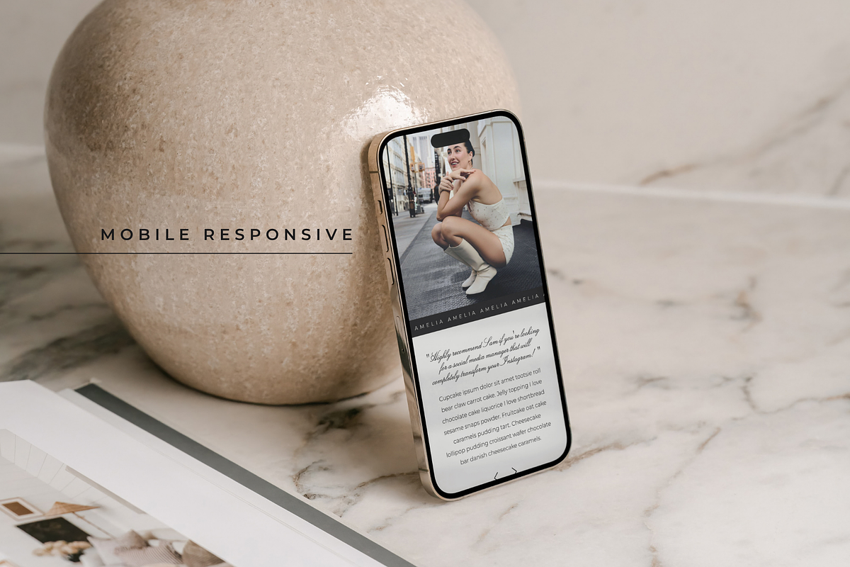 Showit Testimonial Add On Templates, a Landing Page Template by Blush Created (Photo 5 of 16)
