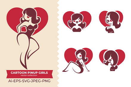 Simple pinup girls