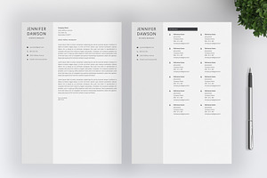 Resume Template Word / 4 Pages