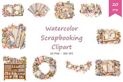 Watercolor Scrapbooking Clipart, an Education Illustration by BerryPieArt (Thumbnail 1 of 4)