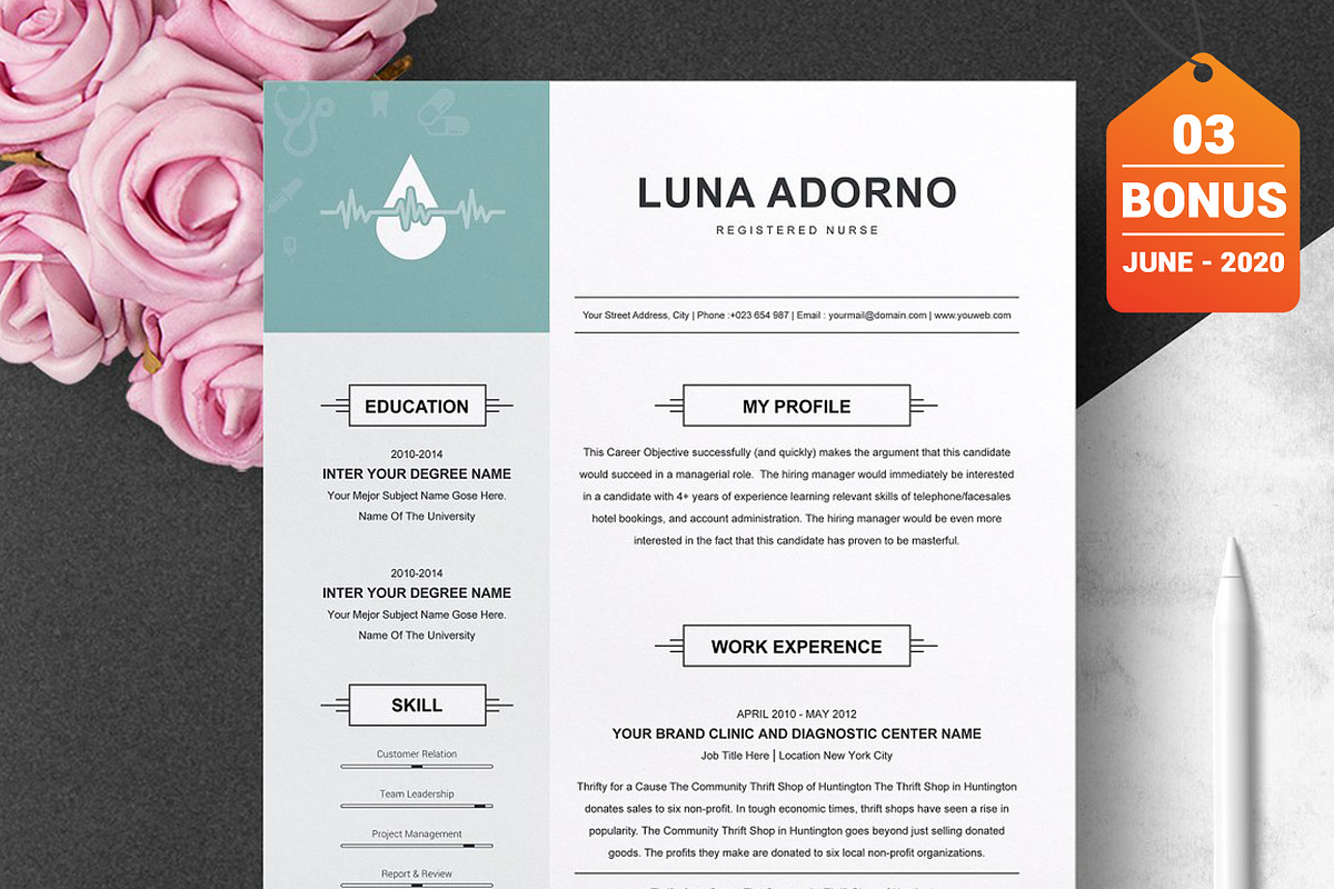 Resume/CV Bundle | 200+ for $29, a Resume Template by ResumeInventor (Photo 119 of 207)