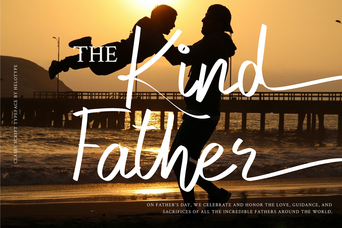 Gentle Dad Font, a Script Font by Helotype (Photo 8 of 8)