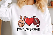 Peace love basketball and football, an Illustration by CrexoraLab (Thumbnail 3 of 4)