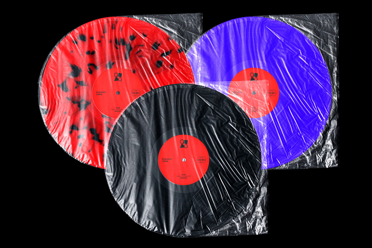 Vinyl in Plastic Mockup, a Packaging Mockup by Glue Lab (Photo 2 of 4)