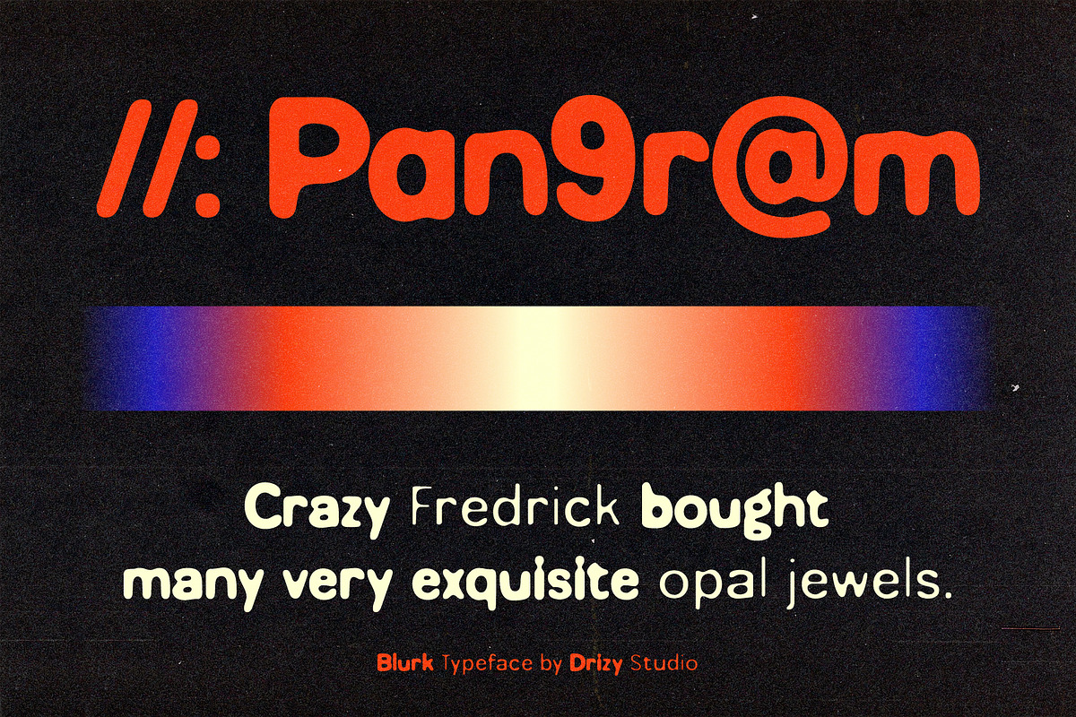 Blurk – Ultra Modern Font, a Sans Serif Font by Drizy (Photo 2 of 10)