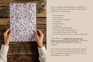 Floral Toile - Digital Paper Set