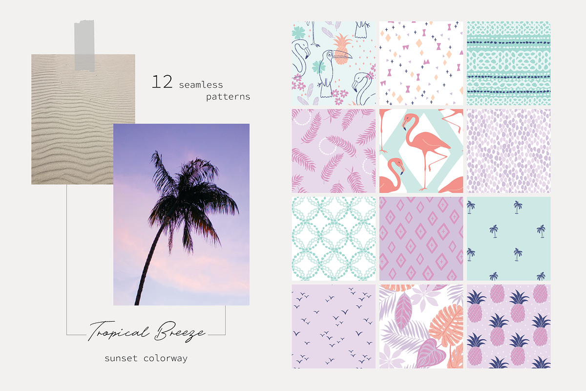 Tropical Breeze Collection Vector, a Pattern Graphic by glasshouse (Photo 3 of 7)