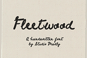 Fleetwood - A Handwritten Font, a Handwritten Font by Studio Madly (Thumbnail 1 of 9)