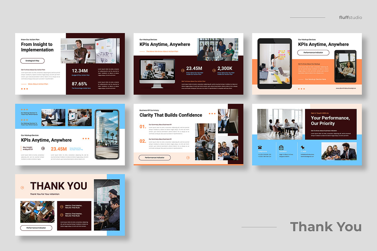 Business SOP & KPI Keynote Template, a Presentation Template by fluffstudio (Photo 4 of 4)