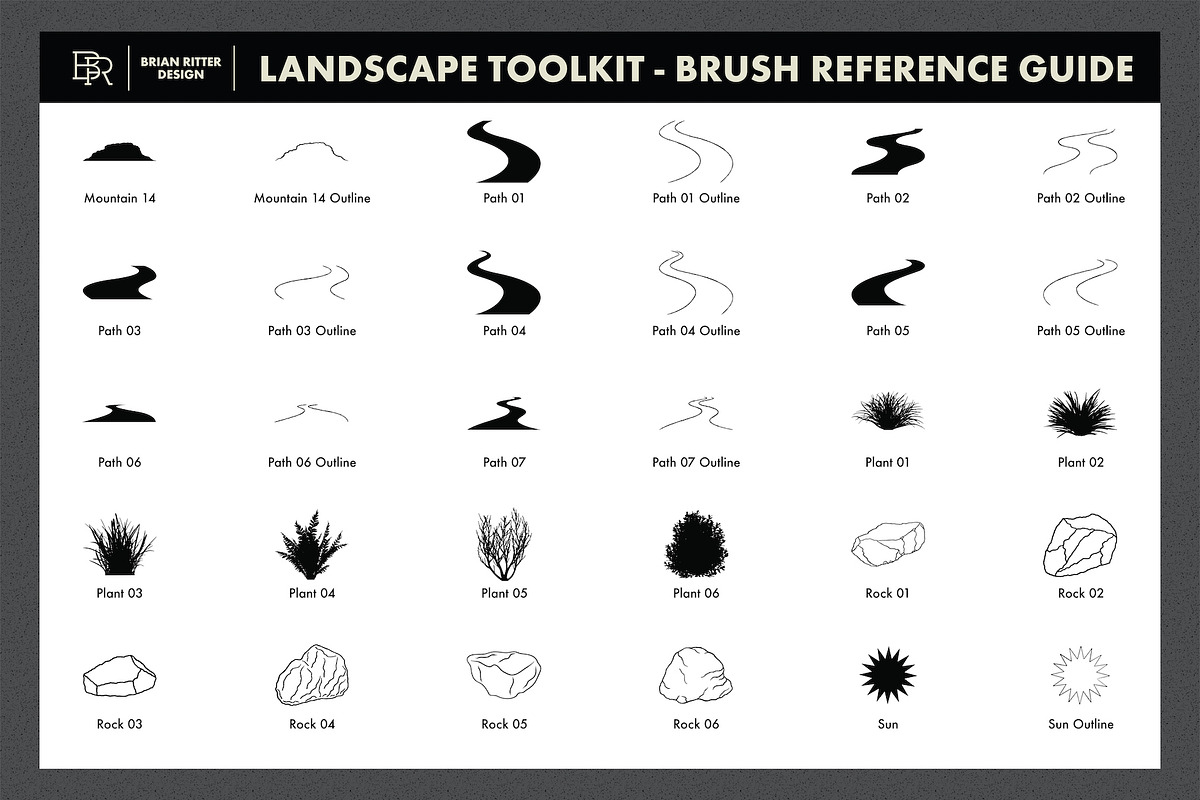 Landscape Toolkit, a Brush Add-On by Brian Ritter Design (Photo 8 of 11)