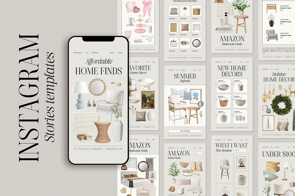 20 Canva Interior LTK Template | Amare Creative
