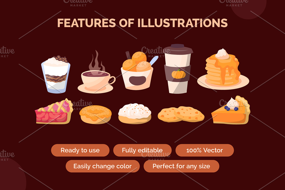 Spiced Harvest Autumn Treats Set, an Object Graphic by 35lab (Photo 2 of 6)