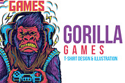 Gorilla Games Illustration, an Illustration by badsyxn | Creative Market