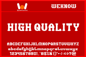 High Quality Font