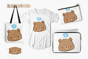Cute teddy bear, an Animal Illustration by Sweet_print (Thumbnail 5 of 6)