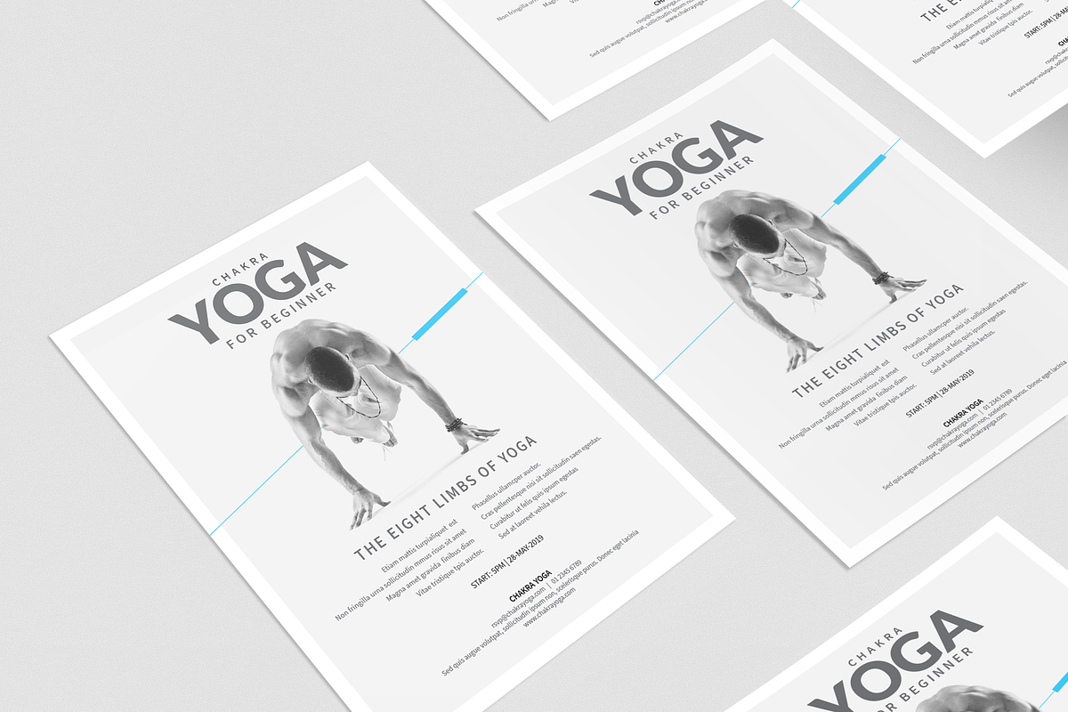 Yoga Classes Flyer, a Flyer Template by BOXKAYU (Photo 5 of 6)