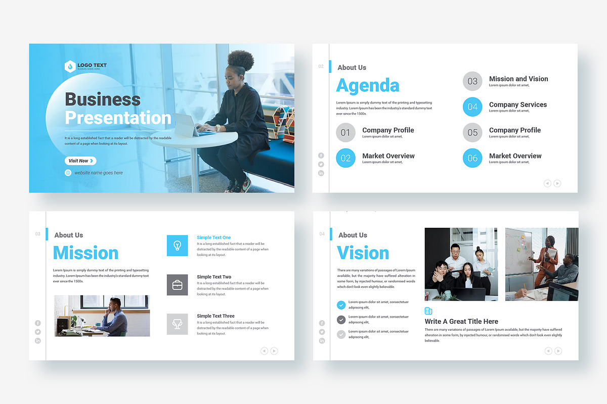 Business Presentation Slide Template, a Presentation Template by zahidhossainalif (Photo 2 of 4)