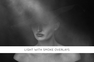 Light with smoke overlays