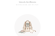 Watercolor Back To School Clipart, an Education Illustration by Pati Paints (Thumbnail 9 of 12)