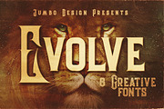 Evolve - Vintage Style Font, a Font by JumboDesign (Thumbnail 1 of 5)