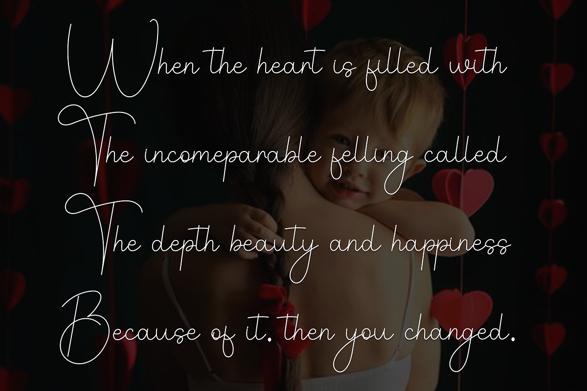 Valentine, a Handwritten Font by InermediaSTUDIO (Photo 7 of 8)
