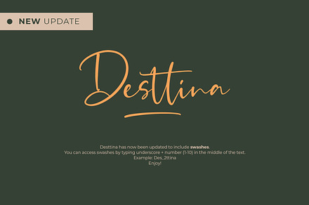Desttina Font (New Update!)