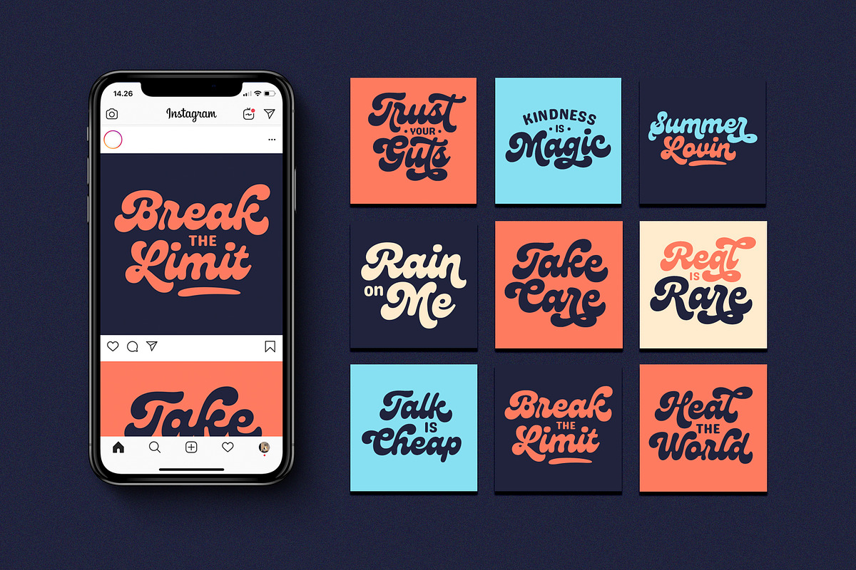 Genty - Bold Rounded Typeface, a Script Font by Flavortype (Photo 4 of 18)