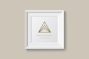 Building. Linear Geometric Logo