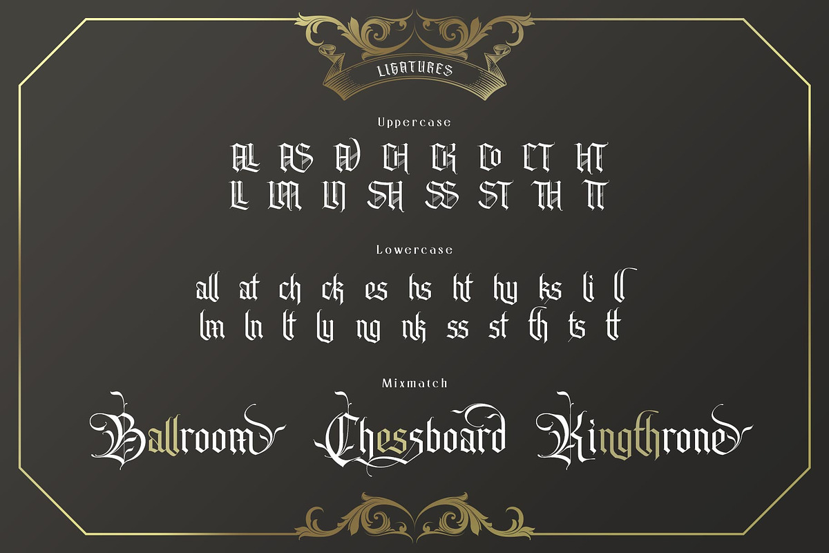 Belligoes Blackletter Font, a Blackletter Font by alit design (Photo 4 of 15)