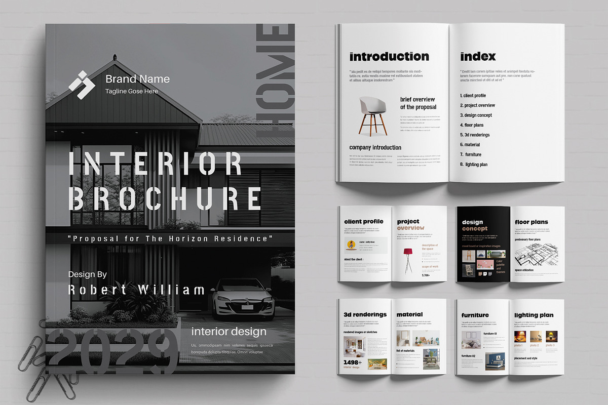 Interior Brochure Template Design, a Brochure Template by MightyDesign (Photo 1 of 5)