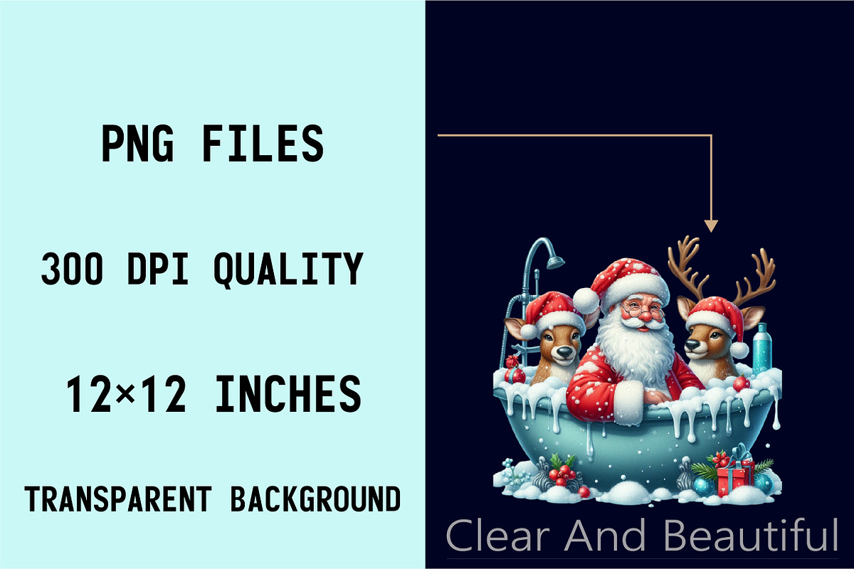 Watercolor Funny Santa Claus Clipart, an Illustration by SVGArt (Photo 4 of 7)
