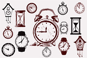 Equipment for measure the time, an Outline Icon by LineworkStock (Thumbnail 1 of 3)
