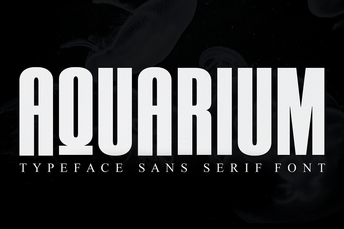 AQUARIUM / Sans Serif Font, a Sans Serif Font by Scratchones (Photo 1 of 10)