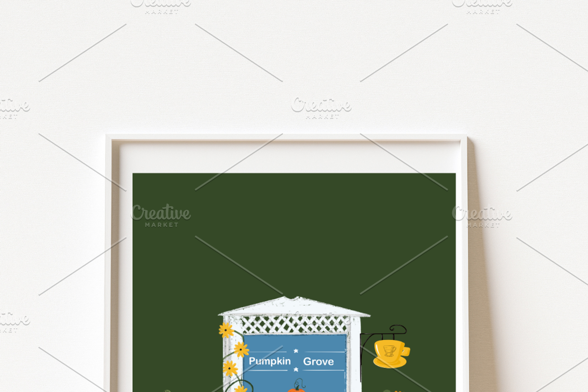 Fall Vibe digital Wall Art Poster, a Decorative Illustration by Oleksandra Illustrates (Photo 2 of 6)