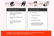 Pink Luxury Website Banner Templates, a Shopify Template by Template Twist Shop (Thumbnail 3 of 5)
