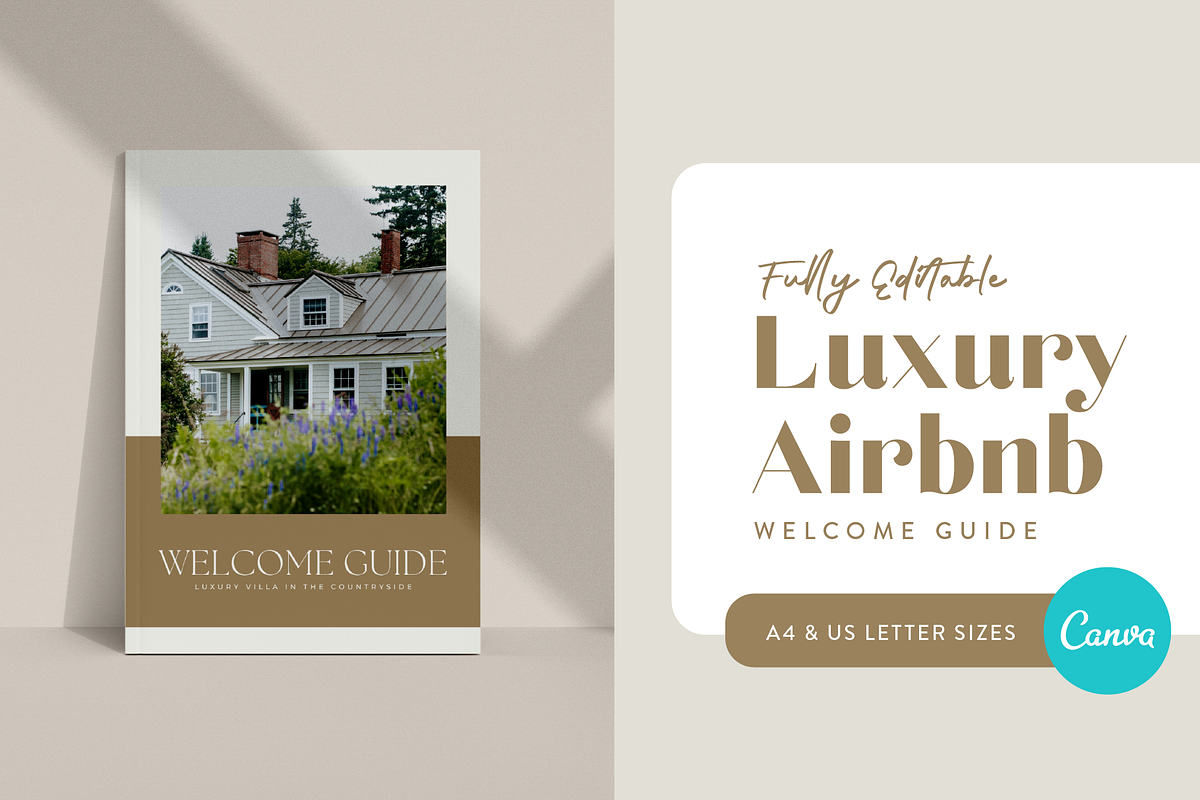 Luxury Airbnb Welcome Guide, a Marketing Template by Verte Studio (Photo 1 of 10)