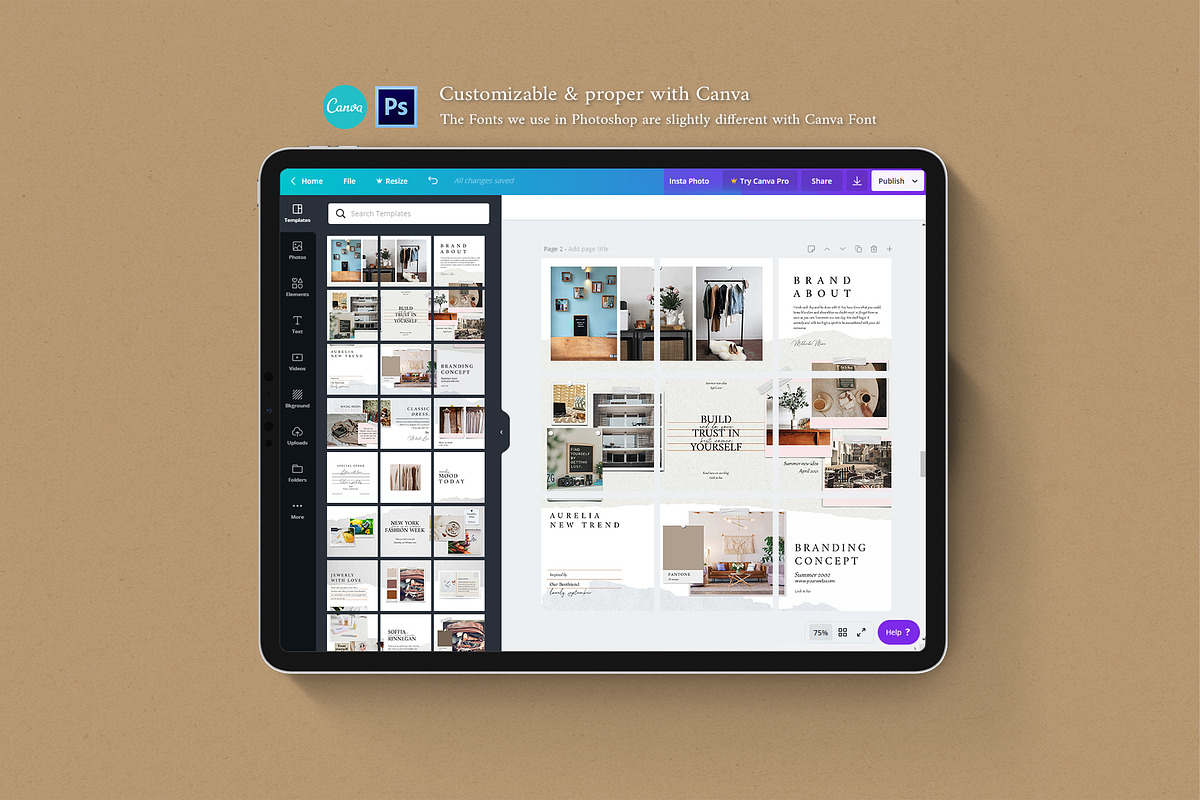Elisa Paper Puzzle, a Social Media Template by Analogi Studio (Photo 2 of 9)