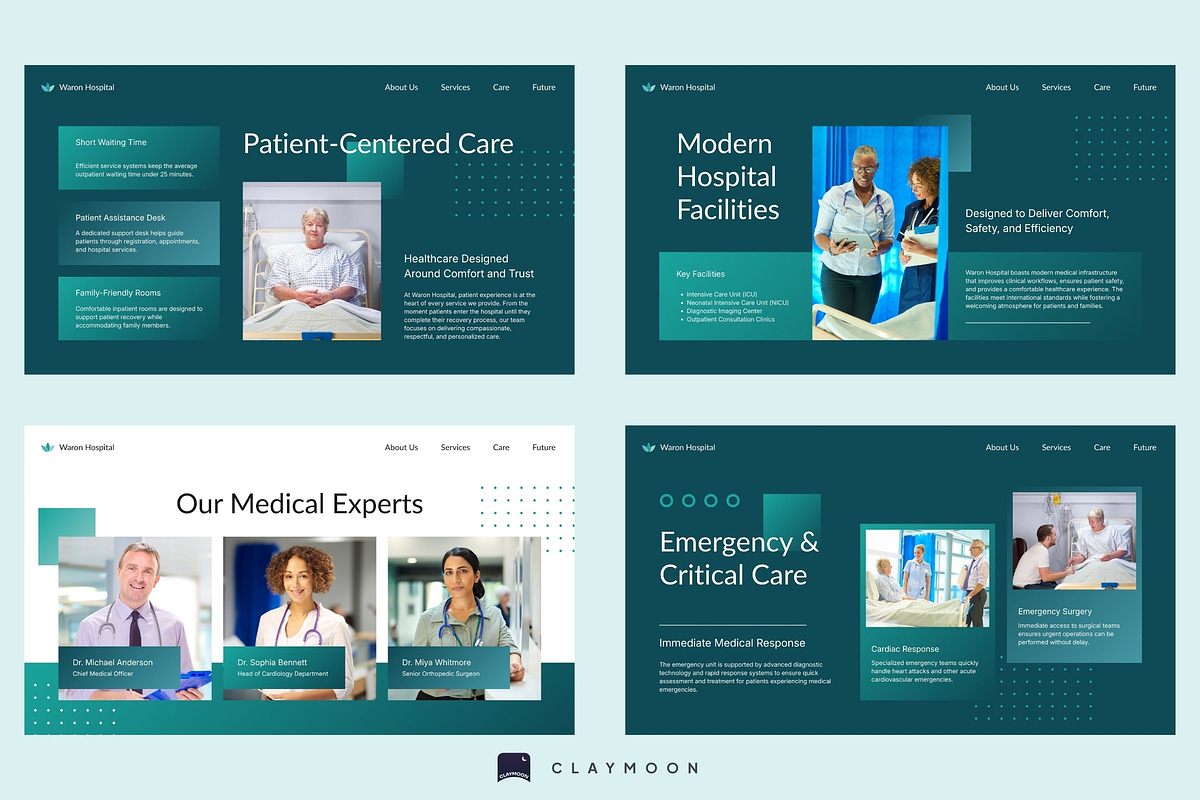 Modern Hospital Profile Presentation, a Presentation Template by Claymoon Lab (Photo 6 of 6)