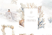 Watercolor bohemian underwater, a Seasonal Illustration by MariGraphic boutique (Thumbnail 2 of 8)