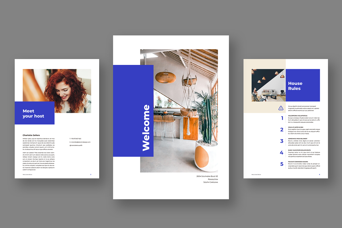 Airbnb Welcome Book Template, a Templates & Theme by StockInDesign (Photo 2 of 10)