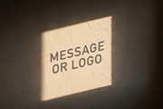 Message Logo Shadow on Wall Mockup, a Mockup by Luuqas Design (Thumbnail 1 of 2)