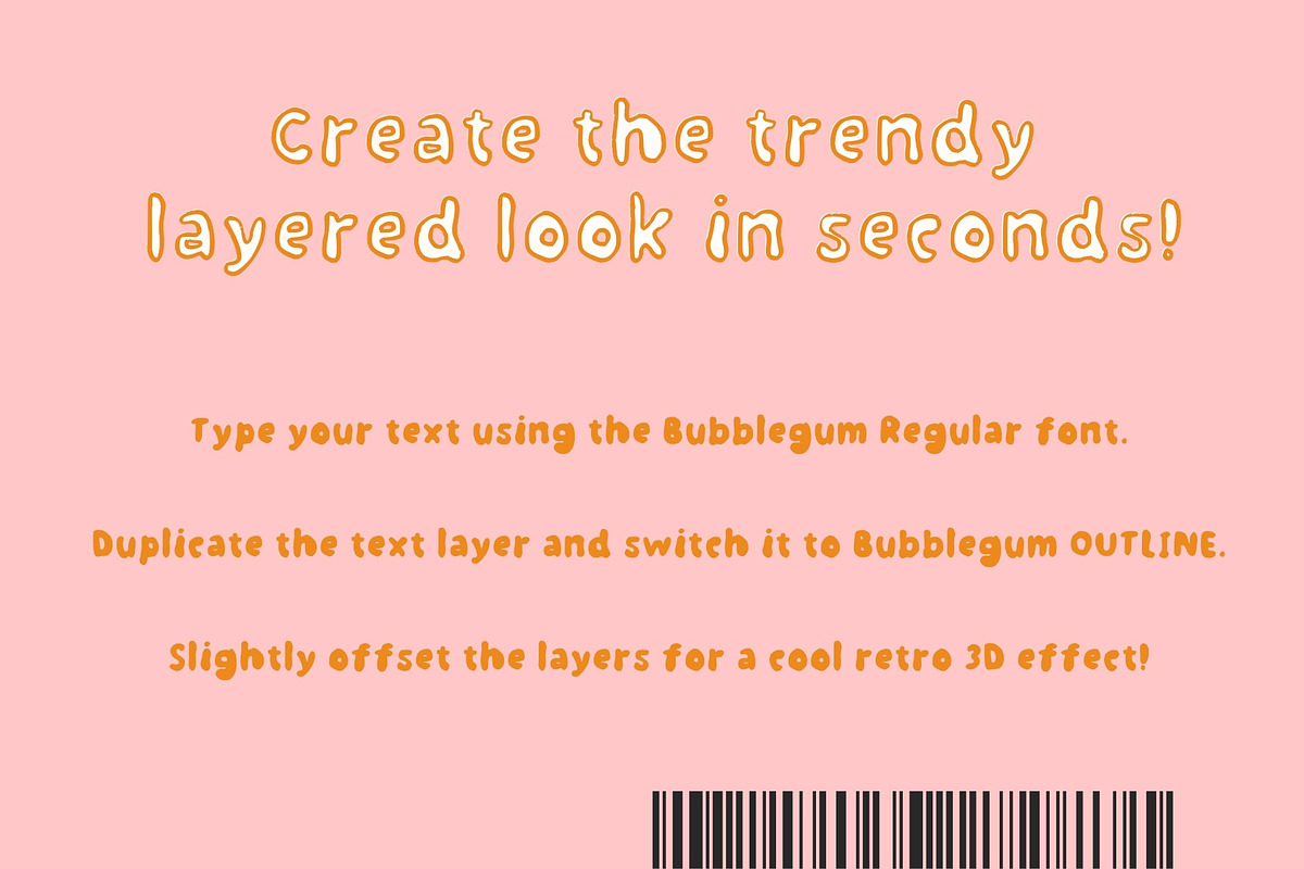 Bubble Gum Club. Playful trio font, a Handwritten Font by PaperJamLab (Photo 7 of 14)